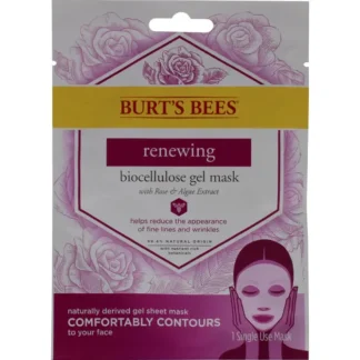 Burts Bees Renewing Biocellulose Gel Face Mask by Burts Bees for Women - 1 Pc Mask - Fresh Bloom Skin - Premium Skincare Solutions for Nourished, Hydrated, and Radiant Skin Every Day