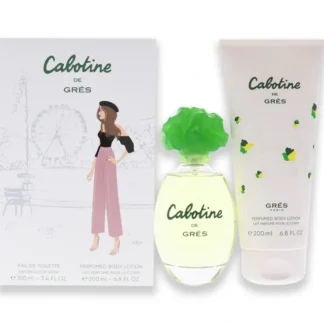 Cabotine by Parfums Gres for Women - 2 Pc Gift Set 3.4oz EDT Spray, 6.8oz Body Lotion - Fresh Bloom Skin - Premium Skincare Solutions for Nourished, Hydrated, and Radiant Skin Every Day