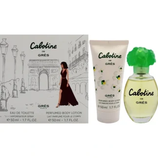 Cabotine by Parfums Gres for Women - 2 Pc Gift Set 1.7oz EDT Spray, 1.7oz Body Lotion - Fresh Bloom Skin - Premium Skincare Solutions for Nourished, Hydrated, and Radiant Skin Every Day