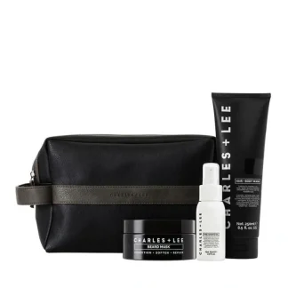 Charles + Lee Beard Essentials Gift Set - Fresh Bloom Skin - Premium Skincare Solutions for Nourished, Hydrated, and Radiant Skin Every Day