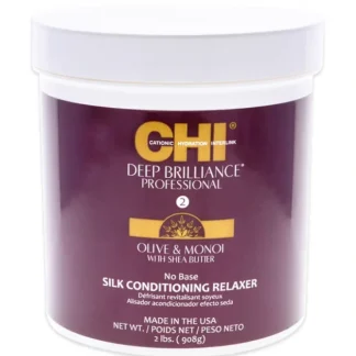 CHI Deep Brilliance Silk Conditioning Relaxer by CHI for Unisex - 2 lb Treatment - Fresh Bloom Skin - Premium Skincare Solutions for Nourished, Hydrated, and Radiant Skin Every Day
