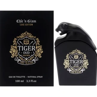 Chic N Glam Tiger Oud - Luxe Edition by Chic N Glam for Men - 3.3 oz EDT Spray - Fresh Bloom Skin - Premium Skincare Solutions for Nourished, Hydrated, and Radiant Skin Every Day