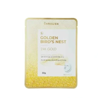 Chriszen Golden Bird's Nest & 24K Gold Rejuvenate Ampoule Mask 30g 30g - Fresh Bloom Skin - Premium Skincare Solutions for Nourished, Hydrated, and Radiant Skin Every Day