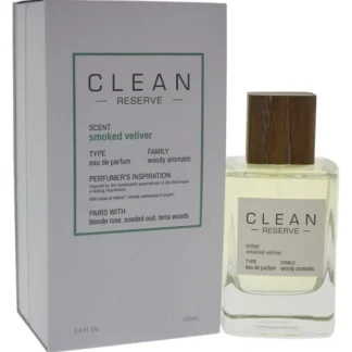 Clean Reserve Smoked Vetiver by Clean for Unisex - 3.4 oz EDP Spray - Fresh Bloom Skin - Premium Skincare Solutions for Nourished, Hydrated, and Radiant Skin Every Day