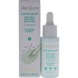 Clean Shot BHA-AHA 25 Percent Peel Solution by Pacifica for Unisex - 0.8 oz Treatment - Fresh Bloom Skin - Premium Skincare Solutions for Nourished, Hydrated, and Radiant Skin Every Day