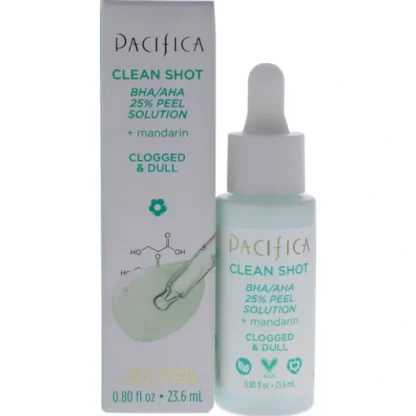 Clean Shot BHA-AHA 25 Percent Peel Solution by Pacifica for Unisex - 0.8 oz Treatment - Fresh Bloom Skin - Premium Skincare Solutions for Nourished, Hydrated, and Radiant Skin Every Day