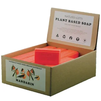 Clover Fields Natures Gifts Plant Based Soap Mandarin 100g x 36 Display - Fresh Bloom Skin - Premium Skincare Solutions for Nourished, Hydrated, and Radiant Skin Every Day