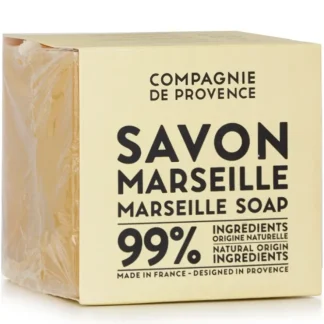 Compagnie de Provence Marseille Soap Cube - Fragrance Free 400g/14.11oz - Fresh Bloom Skin - Premium Skincare Solutions for Nourished, Hydrated, and Radiant Skin Every Day