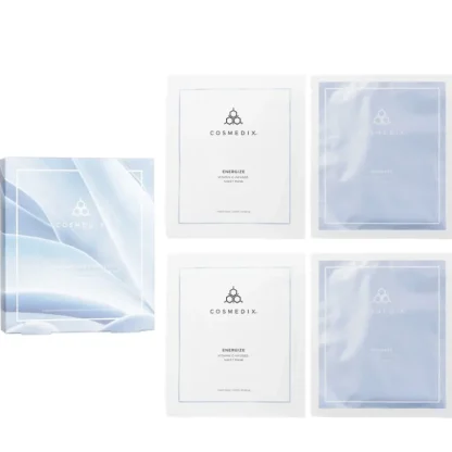 CosMedix Bio Cellulose Radiant & Rejuvenating Sheet Mask Set 4pcs/1 Box - Fresh Bloom Skin - Premium Skincare Solutions for Nourished, Hydrated, and Radiant Skin Every Day