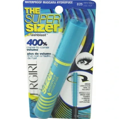 Covergirl The Super Sizer Waterproof Mascara - # 825 Very Black by CoverGirl for Women - 0.4 oz Mascara - Fresh Bloom Skin - Premium Skincare Solutions for Nourished, Hydrated, and Radiant Skin Every Day