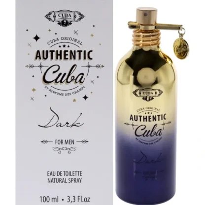 Cuba Authentic Dark by Cuba for Men - 3.3 oz EDT Spray - Fresh Bloom Skin - Premium Skincare Solutions for Nourished, Hydrated, and Radiant Skin Every Day