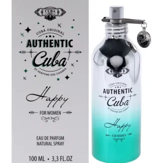 Cuba Authentic Happy by Cuba for Women - 3.3 oz EDP Spray - Fresh Bloom Skin - Premium Skincare Solutions for Nourished, Hydrated, and Radiant Skin Every Day