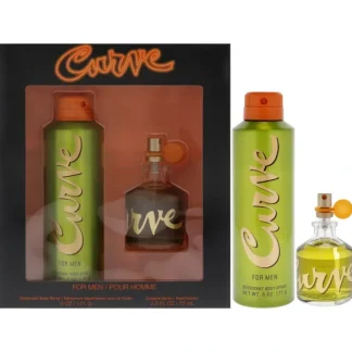 Curve by Liz Claiborne for Men - 2 Pc Gift Set 2.5oz Cologne Spray, 6oz Deodorant Body Spray - Fresh Bloom Skin - Premium Skincare Solutions for Nourished, Hydrated, and Radiant Skin Every Day