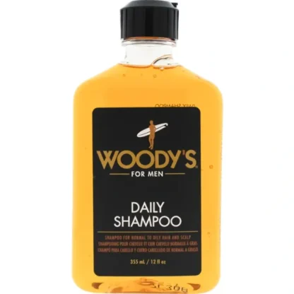 Daily Shampoo by Woodys for Men - 12 oz Shampoo - Fresh Bloom Skin - Premium Skincare Solutions for Nourished, Hydrated, and Radiant Skin Every Day