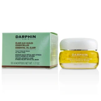 Darphin Essential Oil Elixir Vetiver Aromatic Care Stress Relief Detox Oil Mask 50ml/1.7oz - Fresh Bloom Skin - Premium Skincare Solutions for Nourished, Hydrated, and Radiant Skin Every Day