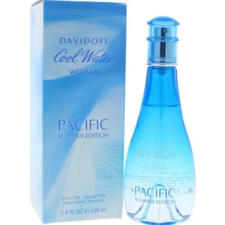 Davidoff Cool Water Pacific by Davidoff for Women - 3.4 oz EDT Spray (Summer Edition) - Fresh Bloom Skin - Premium Skincare Solutions for Nourished, Hydrated, and Radiant Skin Every Day