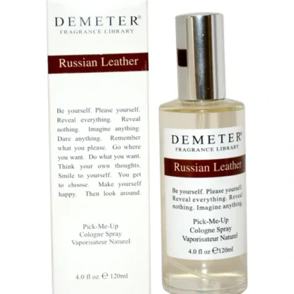 Demeter Russian Leather by Demeter for Women - 4 oz Cologne Spray - Fresh Bloom Skin - Premium Skincare Solutions for Nourished, Hydrated, and Radiant Skin Every Day