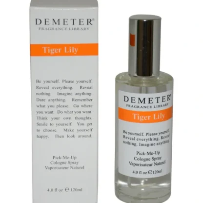 Demeter Tiger Lily by Demeter for Unisex - 4 oz Cologne Spray - Fresh Bloom Skin - Premium Skincare Solutions for Nourished, Hydrated, and Radiant Skin Every Day