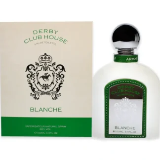 Derby Club House Blanche by Armaf for Men - 3.4 oz EDT Spray - Fresh Bloom Skin - Premium Skincare Solutions for Nourished, Hydrated, and Radiant Skin Every Day