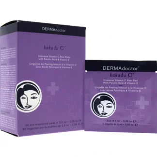 DERMAdoctor Kakadu C Intensive Vitamin C Peel Pads by DERMAdoctor for Women - 30 x 0.06 oz Pads - Fresh Bloom Skin - Premium Skincare Solutions for Nourished, Hydrated, and Radiant Skin Every Day