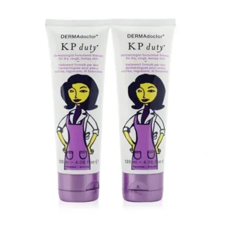 DERMAdoctor KP 'Double' Duty Duo Pack - Dermatologist Moisturizing Therapy (For Dry Skin) 2x120ml/4oz - Fresh Bloom Skin - Premium Skincare Solutions for Nourished, Hydrated, and Radiant Skin Every Day