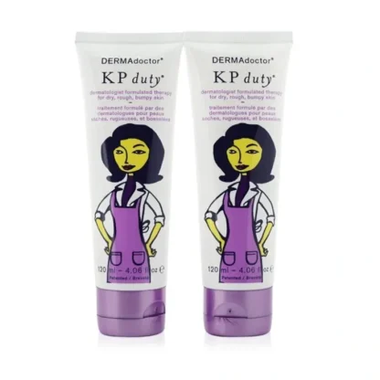 DERMAdoctor KP 'Double' Duty Duo Pack - Dermatologist Moisturizing Therapy (For Dry Skin) 2x120ml/4oz - Fresh Bloom Skin - Premium Skincare Solutions for Nourished, Hydrated, and Radiant Skin Every Day