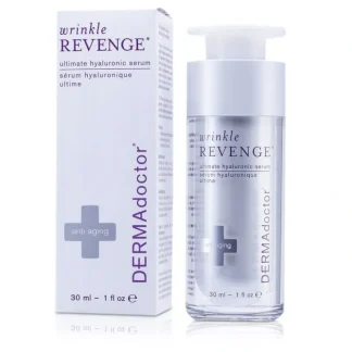 DERMAdoctor Wrinkle Revenge Ultimate Hyaluronic Serum 30ml/1oz - Fresh Bloom Skin - Premium Skincare Solutions for Nourished, Hydrated, and Radiant Skin Every Day