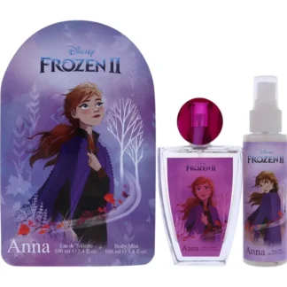 Disney Frozen II Anna by Disney for Kids - 2 Pc Gift Set 3.4oz EDT Spray, 3.4oz Body Mist - Fresh Bloom Skin - Premium Skincare Solutions for Nourished, Hydrated, and Radiant Skin Every Day