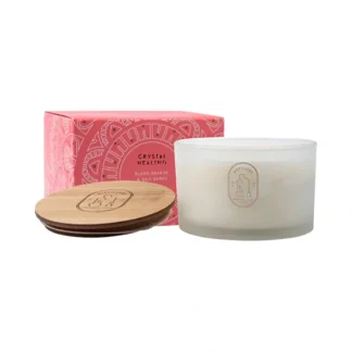 Distillery Fragrance House Soy Candle Crystal Healing (Blood Orange & Goji Berry) 450g - Fresh Bloom Skin - Premium Skincare Solutions for Nourished, Hydrated, and Radiant Skin Every Day