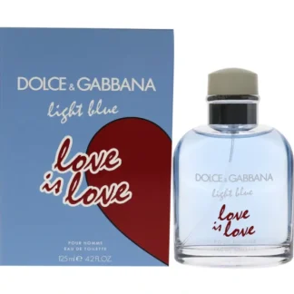 Dolce and Gabbana Light Blue Love Is Love by Dolce and Gabbana for Men - 4.2 oz EDT Spray - Fresh Bloom Skin - Premium Skincare Solutions for Nourished, Hydrated, and Radiant Skin Every Day