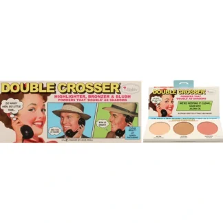 Double Crosser Face Palette by the Balm for Women - 0.29 oz Makeup - Fresh Bloom Skin - Premium Skincare Solutions for Nourished, Hydrated, and Radiant Skin Every Day