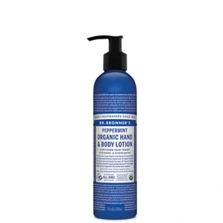 Dr. Bronner's Organic Hand & Body Lotion Peppermint 237ml - Fresh Bloom Skin - Premium Skincare Solutions for Nourished, Hydrated, and Radiant Skin Every Day