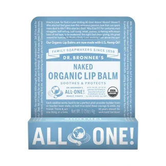 Dr. Bronner's Organic Lip Balm Hang Sell Naked 4g x 12 Display - Fresh Bloom Skin - Premium Skincare Solutions for Nourished, Hydrated, and Radiant Skin Every Day