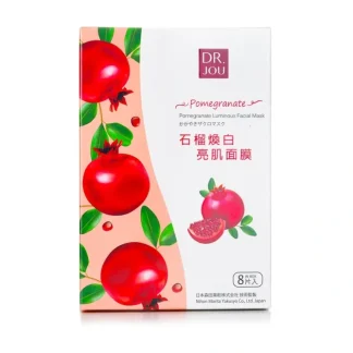 DR. JOU (By Dr. Morita) Pomegranate Luminous Facial Mask 8pcs - Fresh Bloom Skin - Premium Skincare Solutions for Nourished, Hydrated, and Radiant Skin Every Day
