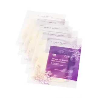 Edible Beauty Australia & Bloom of Youth Infusion Sheet Mask x 5 Pack - Fresh Bloom Skin - Premium Skincare Solutions for Nourished, Hydrated, and Radiant Skin Every Day