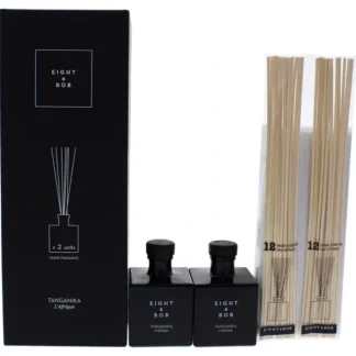Eight and Bob Tanganika LAfrique by Eight and Bob for Unisex - 2 x 100 ml Diffuser - Fresh Bloom Skin - Premium Skincare Solutions for Nourished, Hydrated, and Radiant Skin Every Day