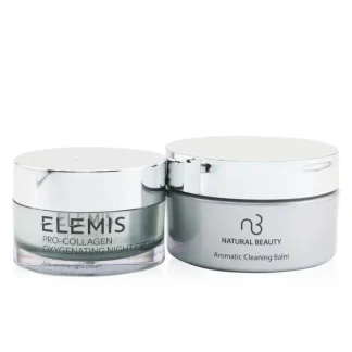 Elemis Pro-Collagen Oxygenating Night Cream 50ml (Free: Natural Beauty Aromatic Cleaning Balm 125g) 2pcs - Fresh Bloom Skin - Premium Skincare Solutions for Nourished, Hydrated, and Radiant Skin Every Day