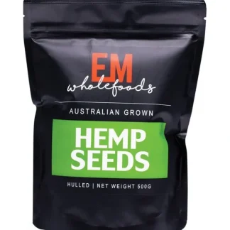 EM Wholefoods Hemp Seeds Hulled Australian Grown 500g - Fresh Bloom Skin - Premium Skincare Solutions for Nourished, Hydrated, and Radiant Skin Every Day