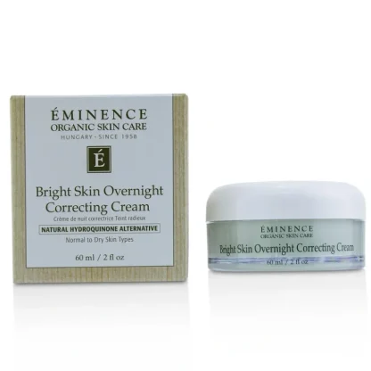 Eminence Bright Skin Overnight Correcting Cream - Normal to Dry Skin 60ml/2oz - Fresh Bloom Skin - Premium Skincare Solutions for Nourished, Hydrated, and Radiant Skin Every Day