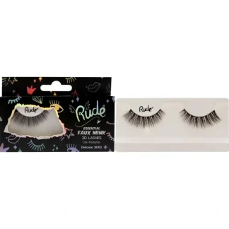 Essential Faux Mink 3D Lashes - Delicate by Rude Cosmetics for Women - 1 Pc Pair - Fresh Bloom Skin - Premium Skincare Solutions for Nourished, Hydrated, and Radiant Skin Every Day