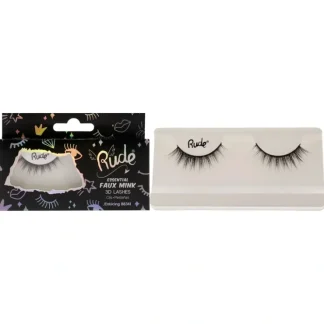 Essential Faux Mink 3D Lashes - Enticing by Rude Cosmetics for Women - 1 Pc Pair - Fresh Bloom Skin - Premium Skincare Solutions for Nourished, Hydrated, and Radiant Skin Every Day
