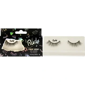 Essential Faux Mink 3D Lashes - Exciting by Rude Cosmetics for Women - 1 Pc Pair - Fresh Bloom Skin - Premium Skincare Solutions for Nourished, Hydrated, and Radiant Skin Every Day