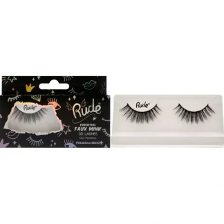 Essential Faux Mink 3D Lashes - Flirtatious by Rude Cosmetics for Women - 1 Pc Pair - Fresh Bloom Skin - Premium Skincare Solutions for Nourished, Hydrated, and Radiant Skin Every Day