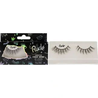 Essential Faux Mink 3D Lashes - Foxy by Rude Cosmetics for Women - 1 Pc Pair - Fresh Bloom Skin - Premium Skincare Solutions for Nourished, Hydrated, and Radiant Skin Every Day