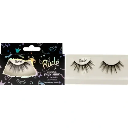 Essential Faux Mink 3D Lashes - Serendipity by Rude Cosmetics for Women - 1 Pc Pair - Fresh Bloom Skin - Premium Skincare Solutions for Nourished, Hydrated, and Radiant Skin Every Day