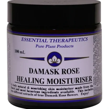 Essential Therapeutics Damask Rose Healing Moisturiser 100ml - Fresh Bloom Skin - Premium Skincare Solutions for Nourished, Hydrated, and Radiant Skin Every Day