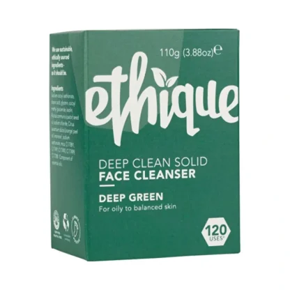 Ethique Solid Face Cleanser Bar Deep Green 100g - Fresh Bloom Skin - Premium Skincare Solutions for Nourished, Hydrated, and Radiant Skin Every Day