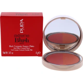 Extreme Blush Duo - 130 Matt Salmon - Radiant Peach by Pupa Milano for Women - 0.141 oz Blush - Fresh Bloom Skin - Premium Skincare Solutions for Nourished, Hydrated, and Radiant Skin Every Day