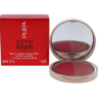 Extreme Blush Duo - 140 Radiant Flamingo - Glow Creamy by Pupa Milano for Women - 0.141 oz Blush - Fresh Bloom Skin - Premium Skincare Solutions for Nourished, Hydrated, and Radiant Skin Every Day