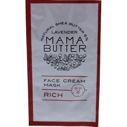 Face Cream Mask - Rich by Mama Butter for Women - 1 Pc Mask - Fresh Bloom Skin - Premium Skincare Solutions for Nourished, Hydrated, and Radiant Skin Every Day